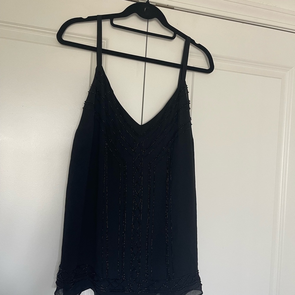 torrid Black Beaded V-Neck Cami